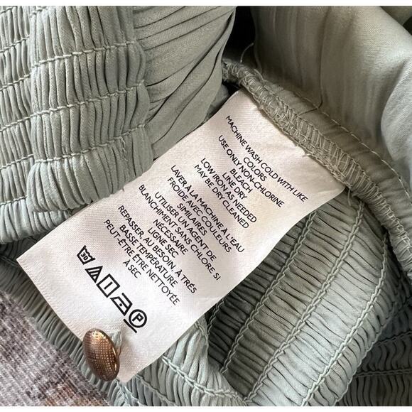 By Athropologie Blouson Sleeve Blouse Top Womens Size XXS NWT - Picture 8 of 10